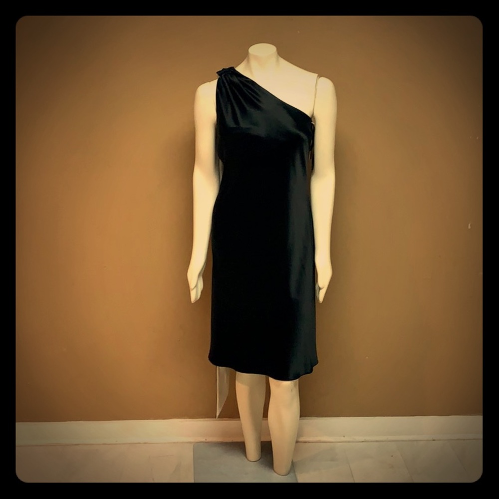 ABS by Allen Schwartz One Shoulder Evening Dress